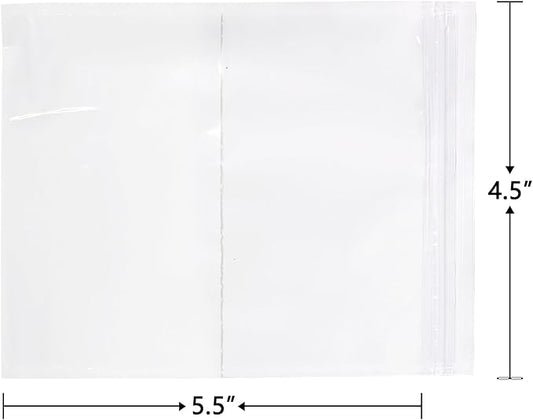 iMailer - 500 Pack 4.5"x 5.5" Packing List Envelopes -Resealable Adhesive Plastic Pouches for Shipping Labels and Document