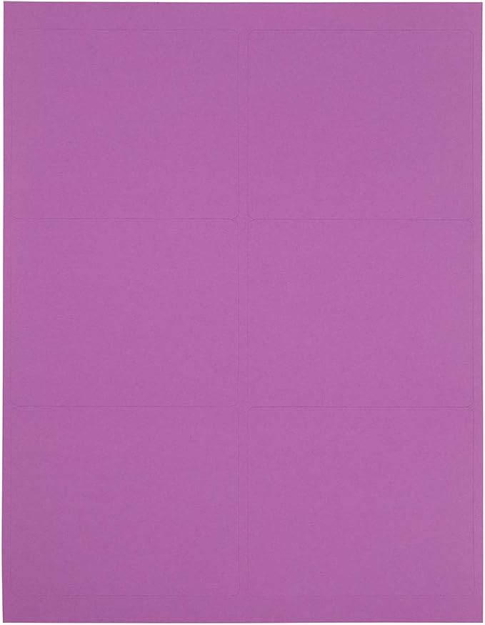 JAM PAPER Shipping Address Labels (Purple, 3x4)
