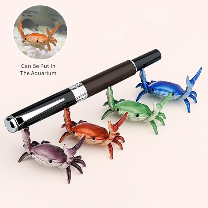 Crab Pen & Pencil Holder for Desk — Blue