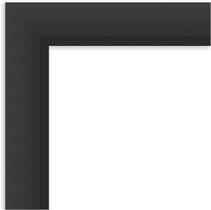 Amanti Art Black Framed Magnetic Board 25x33 Medium Vision Board for use with Magnets, 100% Metal Sheet to Display Items as Office Decor or for Home Organization in mudroom, Kitchen or Kids Room