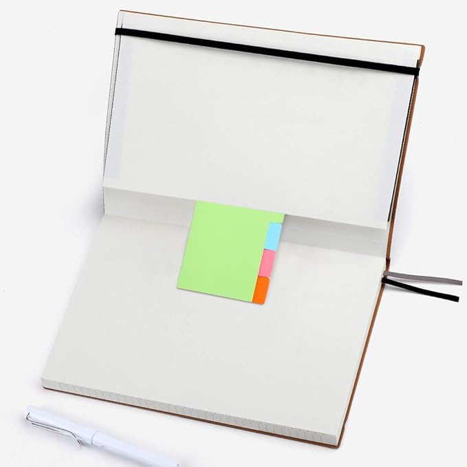 AHGXG College Ruled Notebook 2 Pack - B5 Large Composition Notebook Lined Journal 7.6 x 10 inch, with Thick 100gsm Lined Paper, Total 408 Numbered Pages, Inner Pocket - Green Blue