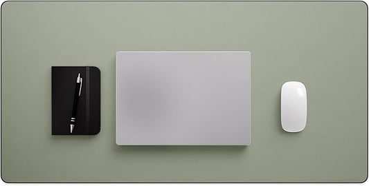 Jotsome Leather Desk Pad Mat, Non-Slip Desk Blotter Pad - Desk Protector for Office, Home, Laptop, and Desktop, Gift for The Holidays (Sage, 34" x 17")