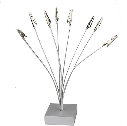 Cube Base 8-Branch Tree Style Memo/Card/Paper/Photo Holder Table Number Holder for Wedding Party