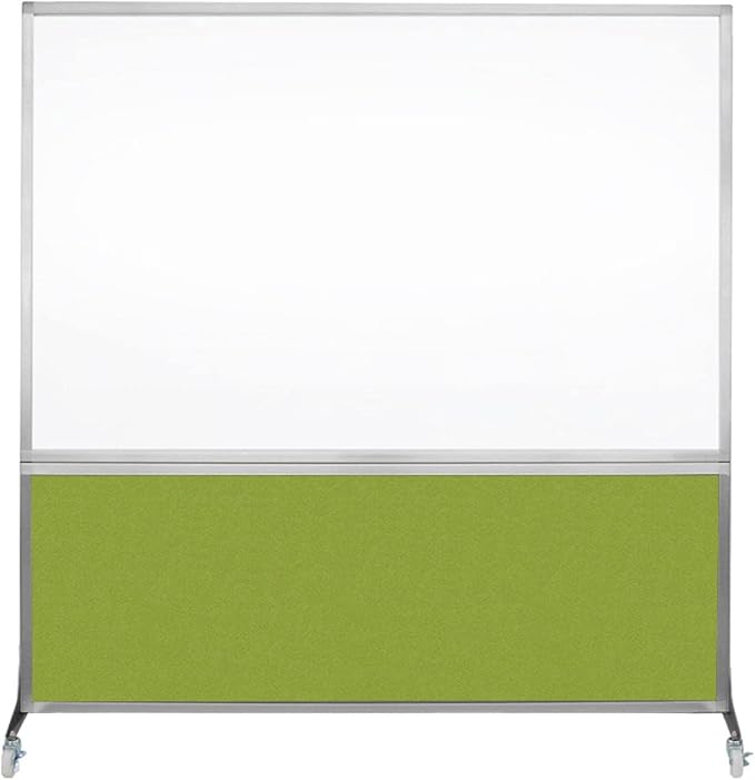 DivideWrite Mobile Whiteboard | Double Sided Dry Erase Board | Portable Office Cubicle Partition | Display for Classrooms, Conference Rooms, Meeting Areas and More | Royal Blue 5' Wide X 6' Tall