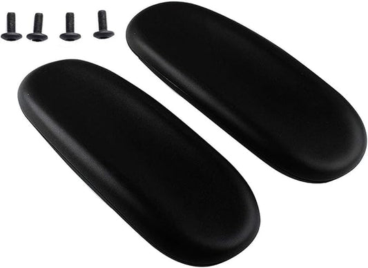 Office Chair Arm Rest Replacement Fits All Styles of Arms with 4" Mounting Hole Patterns Screws Set Desk Armrest Cover(2Pack)