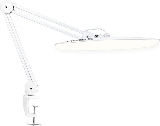 Neatfi XL 2,200 Lumens LED Task Lamp, 20W, 182 Pcs SMD LED, Dimmable, 4 Level Brightness, 3 Light Modes, Desk Light for Home, Office, Workbench (CCT, White)