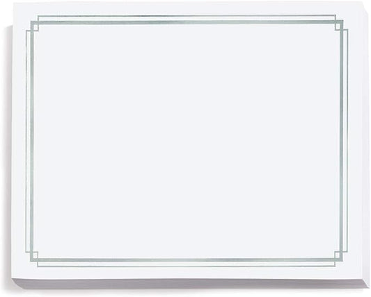 PaperDirect Silver Foil Elegance Border Specialty Certificates, 38lb White Paper, 8.5 x 11 Inches, 30 Sheets, Laser & Inkjet Compatible, Perfect for Diplomas, Awards & Recognition
