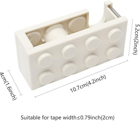 4 Pack Desktop Tape Dispenser Cute 4 Color Tape Dispenser for Gift Wrapping Tape Cutter for Office Home School and Crafts