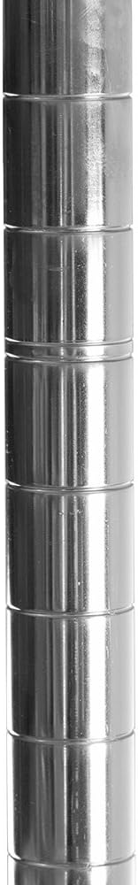 Shelving Inc. 8" d x 36" w x 64" h Chrome Wire Shelving with 5 Tier Shelves, Weight Capacity 800lbs Per Shelf