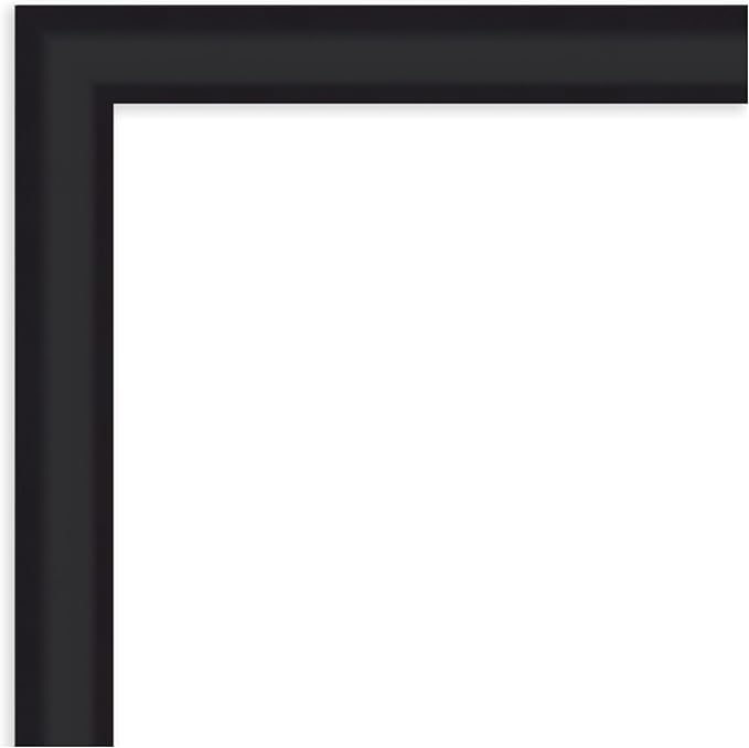 Amanti Art Black Framed Magnetic Board 23x27 Medium Vision Board for use with Magnets, 100% Metal Sheet to Display Items as Office Decor or for Home Organization in mudroom, Kitchen or Kids Room