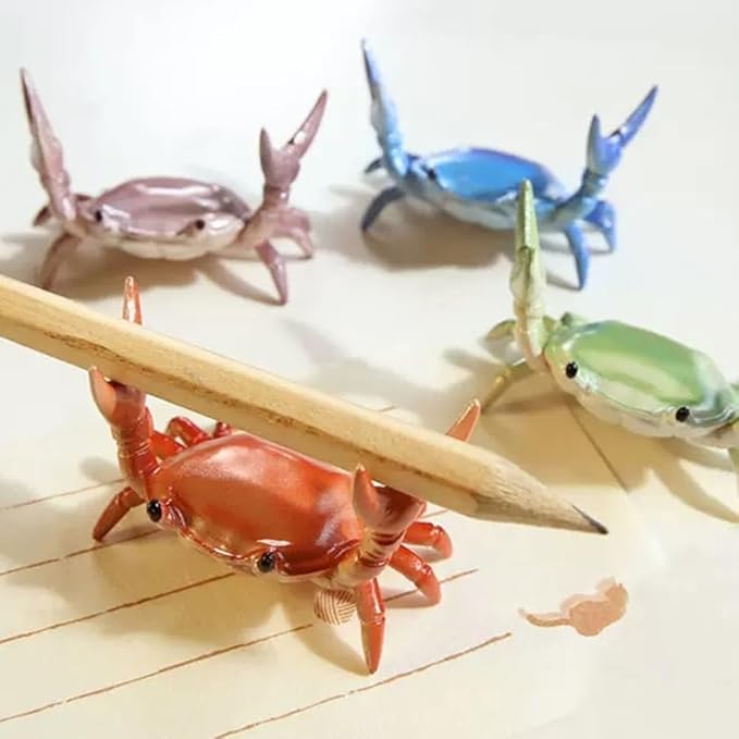 Crab Pen & Pencil Holder for Desk — Blue
