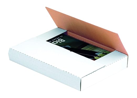 Tape Logic TLM4BK Easy-Fold Mailers, 17 1/8" x 14 1/8" x 2" White (Pack of 50)