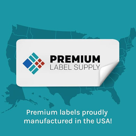 Premium Label Supply Glossy Clear File Folder Labels – 3.4375" x 0.6667" – Laser/Inkjet Compatible – (30 per Sheet) – 30,000 Total Adhesive Labels