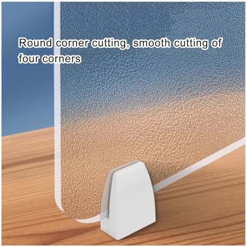 Acrylic Privacy Screen Divider, Portable Desk Partition Panel for Workstations, Frosted Visual Distractions Shield, Ideal for Offices & Schools (Clear-B, 39.4x11.8in)