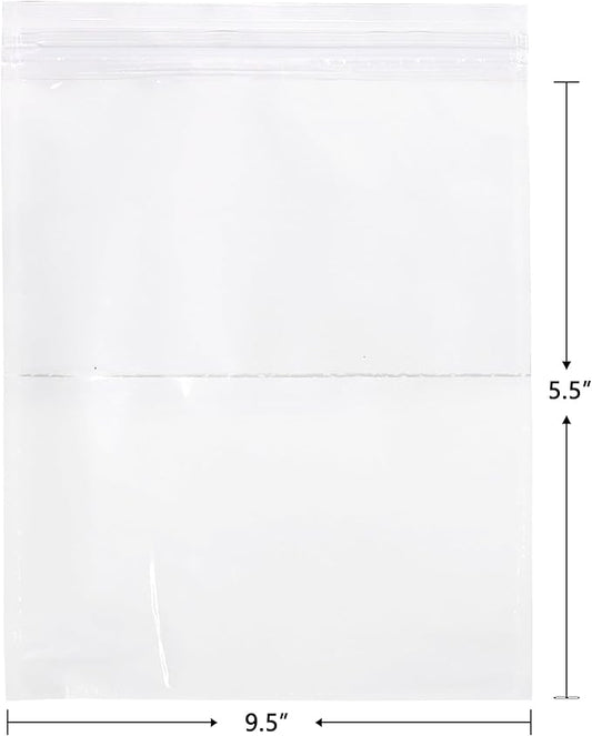 iMailer - 200 Pack 9.5"x 12" Packing List Envelopes -Resealable Adhesive Plastic Pouches for Shipping Labels and Document