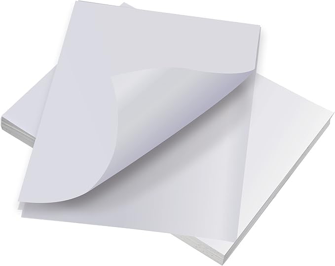 8.5" x 11" Full Sheet Label Sticker Paper for Laser...