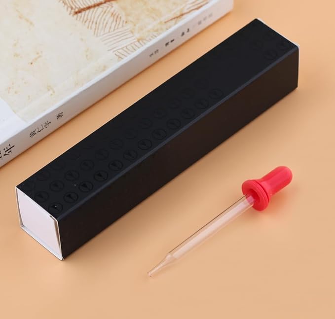 czxwyst Majohn Wancai 2.0 Mini Pocket-Size Eyedropper Fountain Pen (F Nib 0.5mm, Starry Purple)