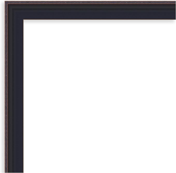 Amanti Art Black Framed Magnetic Board 23x35 Large Vision Board for use with Magnets, 100% Metal Sheet to Display Items as Office Decor or for Home Organization in mudroom, Kitchen or Kids Room