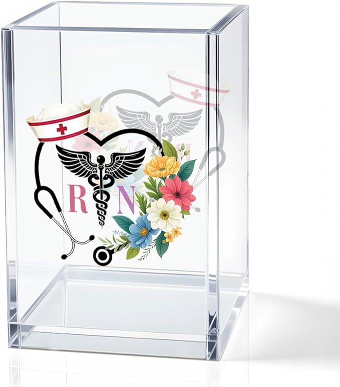 QYUVK RN Acrylic Pencil Holder Cup