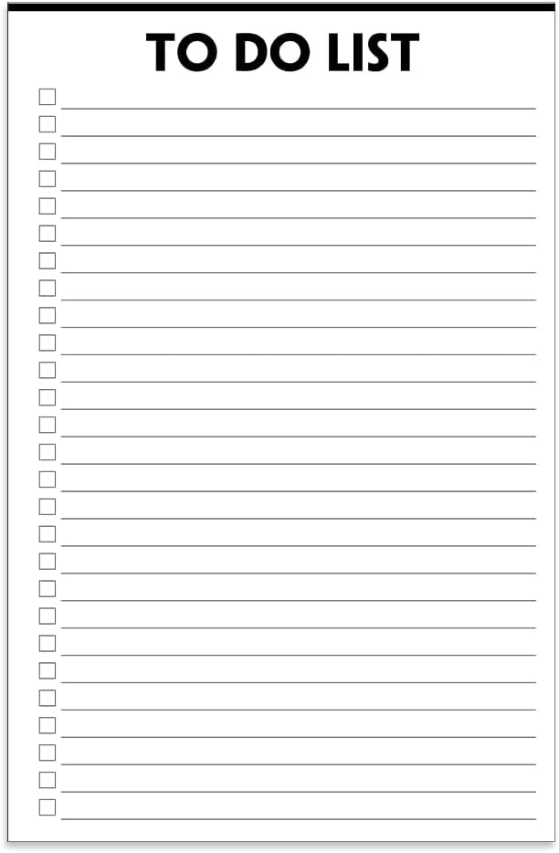 (Pack of 3) Nokingo To Do List Notepad - 50 Sheets/Pack, Total 150 Sheets, To Do List Notebook with Check List Organizing, Tear Off, Script, College Ruled Daily To Do Pad for Daily Task, 5.5"x8.2"