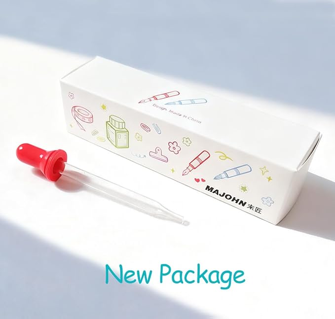 czxwyst Majohn Wancai 2.0 Mini Pocket-Size Eyedropper Fountain Pen (F Nib 0.5mm, Purple Sweetheart)