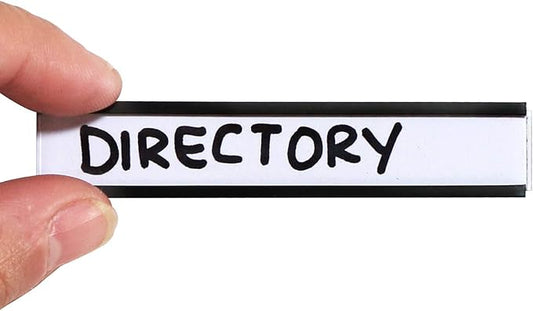 SmartSign Pack of 25 Magnetic 'C' Channel Label Holders | 0.5" x 3"