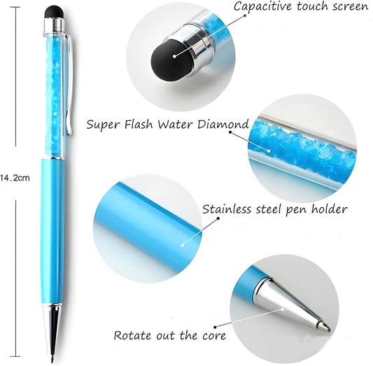 Customized Pens with Name/Logo - Touch Screen Stylus Ballpoint Pen, Perfect for Weddings, Business & Personalized Gifts (Yellow,150)