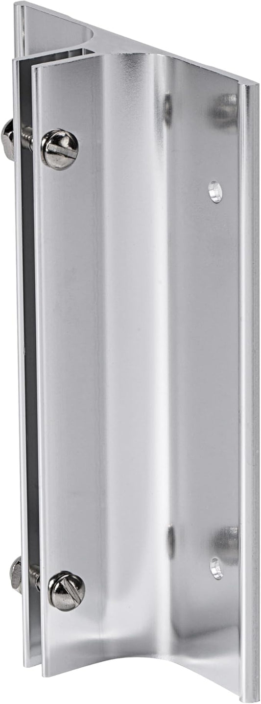 SINKAA Aluminum Corridor Sign Holder, 10 Pack Direct Sign Mount Bracket, Design for Restroom, Conference Room Classic Silver Signs - 4" Length, 1/8" Substrate - Easy to Install