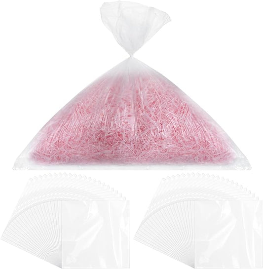 Dinifee 200 Pcs Shredder Bags 10 Gallon Size Clear Bag Fits Most 6 to 7 Gallon Size Shredders for Home Office Paper Trash