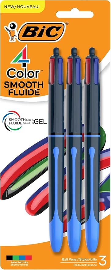 BIC 4 Color Smooth Retractable Ballpoint Pen