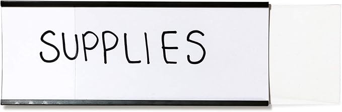 SmartSign Magnetic 'C' Channel Label Holders | 2.5" x 6" Pack of 10