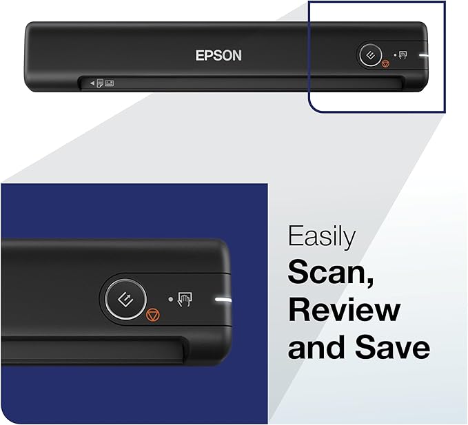 Epson WorkForce ES-50 Portable Sheet-Fed Document Scanner for PC and Mac