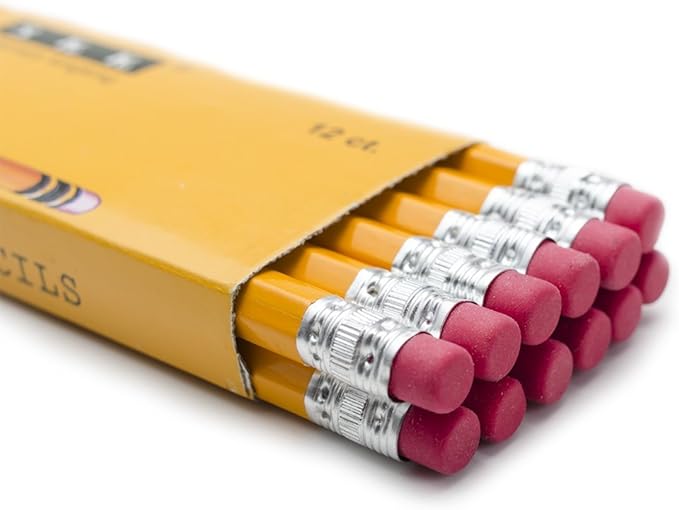 SKK Pre-Sharpened #2 HB Pencils with Eraser — 144-Pack