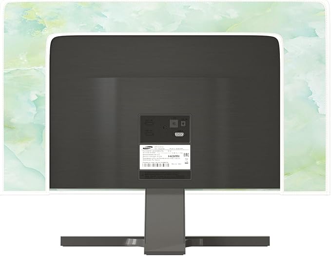 Baocicco Sage Green Marble Waterproof 32 Inch Anti-Static Dustproof LCD/LED/HD Abstract Creative Desige Television Accessories Laptop TV LCD Screen Texture TV Decoration for Tablet