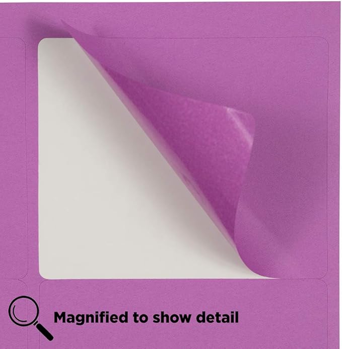 JAM PAPER Shipping Address Labels (Purple, 3x4)