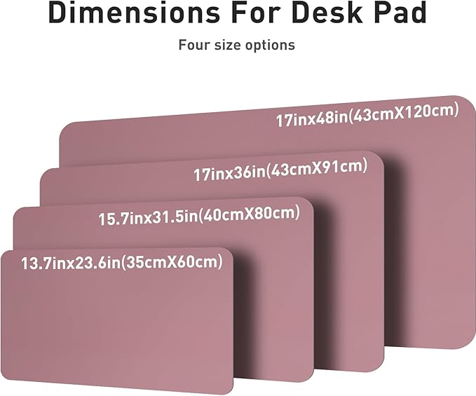 Aothia PU Leather Desk Pad Protector — 23.6" × 13.7", Office Size