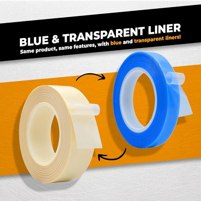 WOD SPT7A UHMW Polyethylene Transparent Film Slick Tape, 4 inch x 10 ft. Aggressive Adhesive - Ideal For Squeak Reduction, Drawers, and Bearings