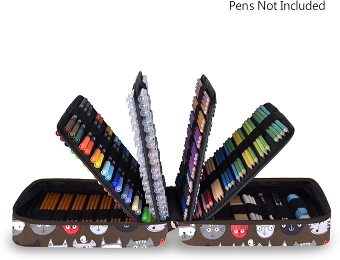 qianshan Pencil Case — Holds 260 Pencils or 180 Gel Pens, Zipper