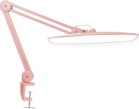Neatfi XL 2,200 Lumens LED Task Lamp, 24W Super Bright Desk Lamp, 117 Pcs SMD LED, 4 Level Brightness, Dimmable, Task Light for Home, Office, Workbench (Non-CCT, Rose Gold)