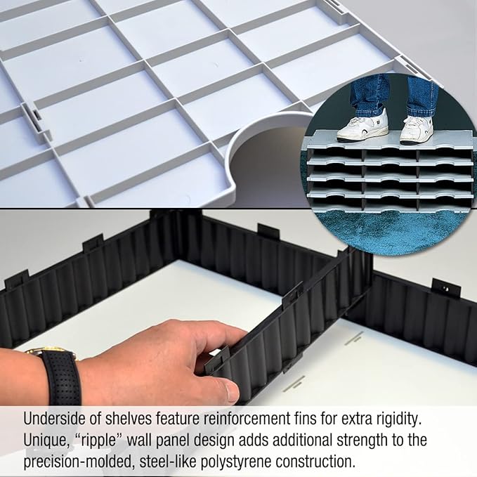 Desktop Organizer 6 Letter Tray Sorter Plus Riser Storage Base & 3 Supply Drawers - TierDrop Plus Stores All of Your Documents, Files, Forms & Frequently Used Supplies in One Compact Modular System