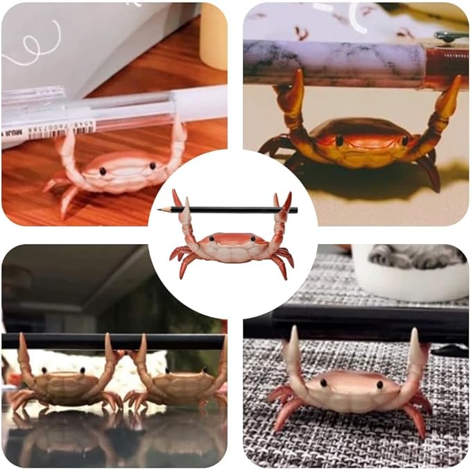 Crab Pen & Pencil Holder for Desk — Blue