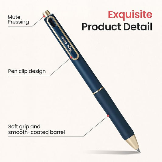 Taja Gel Pens (Black, 6 Pcs)