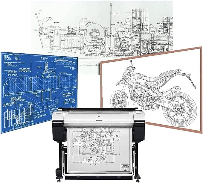 Limited Papers Blueprint Paper | Detailed Designs with 22" x 650' Limited Papers CAD Paper Rolls (2 Rolls, 3" Core), Perfect for Architectural Plans and Detailed Graphic Prints,