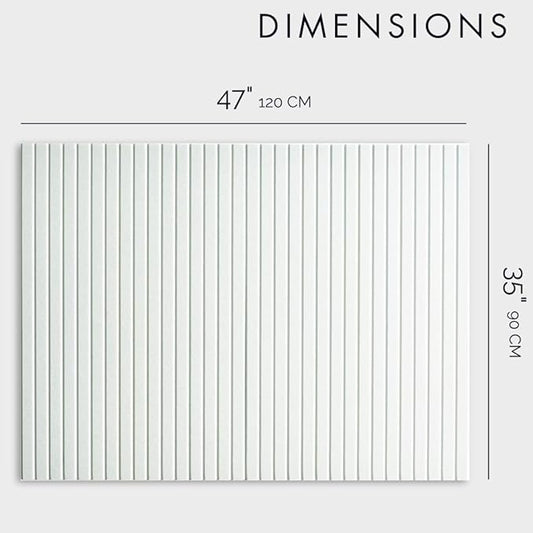 VIVELDA Large Bulletin Board 48x36- Office Wall Organizer, Replace Your Old Cork Boards for Walls for Office Decor -12-Pack Felt Wall Panels to Use in Home Office Decor, Classroom Decor (Milky White)