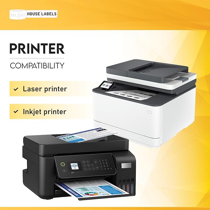 HOUSELABELS 4-up Shipping Labels (3-1/2" x 5") for Laser and Inkjet Printers, 800 Sheets