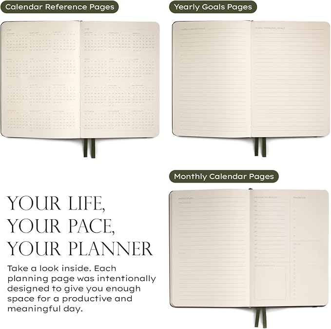Anecdote 2026-2027 Planner: A Monthly, Weekly & Daily Planner with Calendar | 8.5" x 5.2" | Hardcover To-Do List Organizer, Planning Your Success, Start Anytime, Achieve Productivity Goals (Blossom)