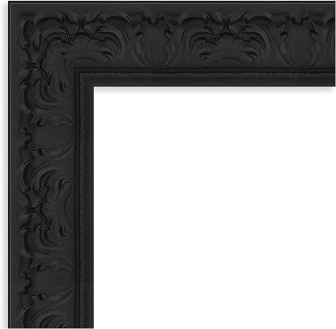 Amanti Art Black Framed Magnetic Board 31x31 Medium Vision Board for use with Magnets, 100% Metal Sheet to Display Items as Office Decor or for Home Organization in mudroom, Kitchen or Kids Room