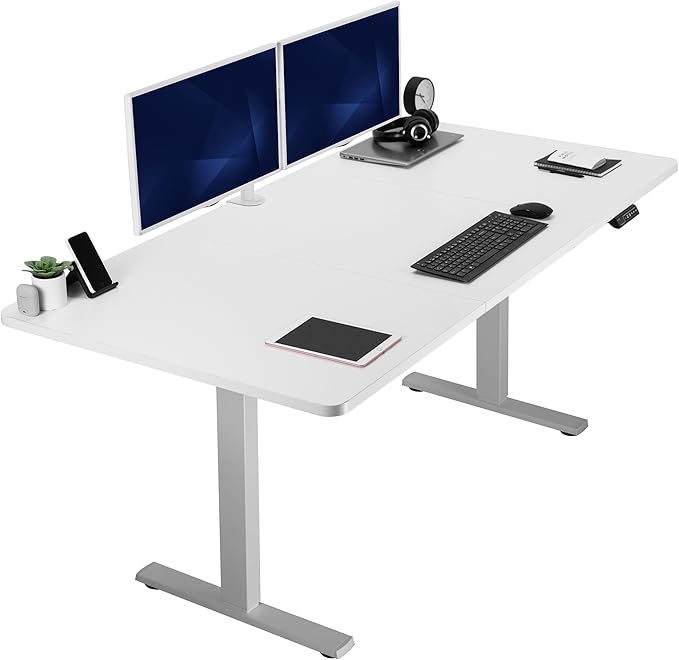VIVO Electric 71 x 36 in Standing Desk (White, 71x36in)