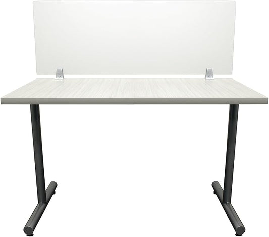 OBEX Frosted Acrylic Desk Mounted Privacy Panel, 18" x 60", Frosted