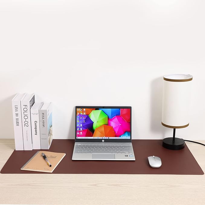 Wolaile Desk Blotter Pad — 27×13 in, Beige